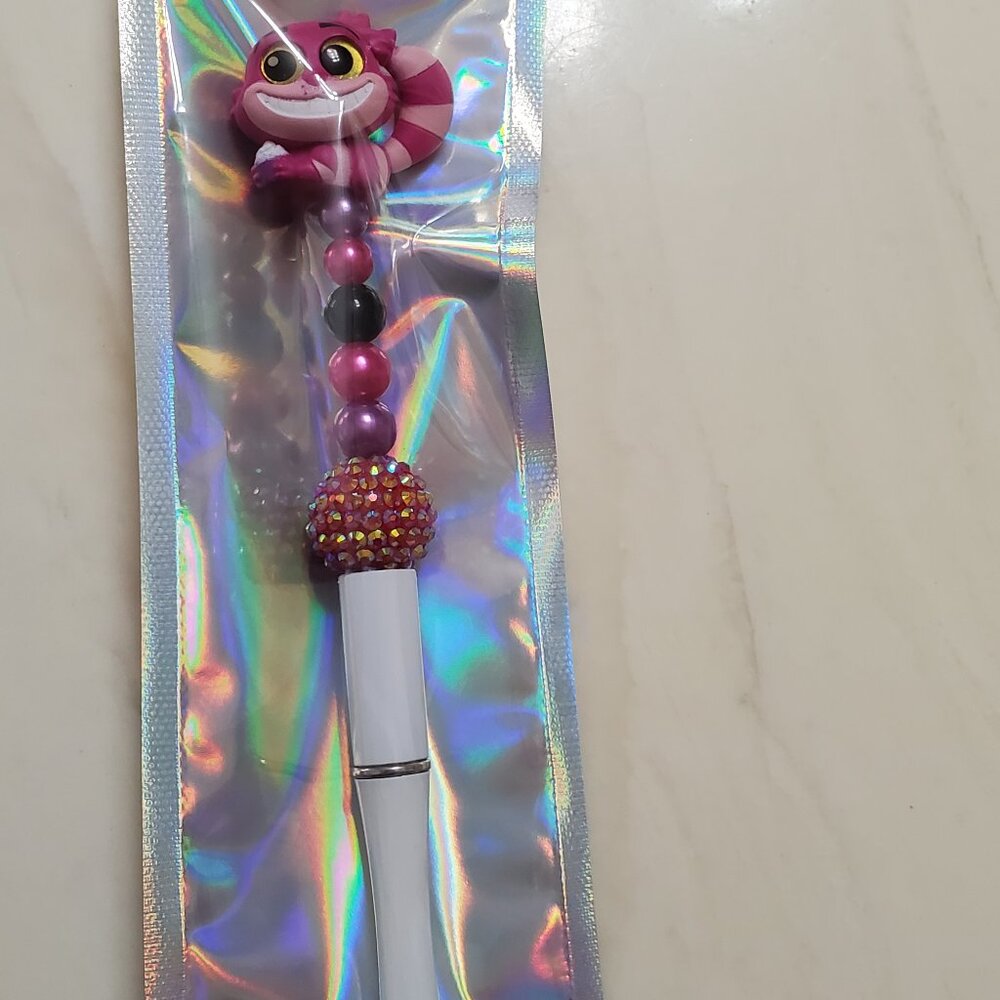 Disney Doorable Chestire Cat Beaded Pen - Brand New